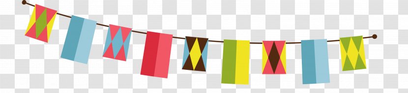 Ribbon Download - Set - Colorful Square Small Flag Floating Material Transparent PNG