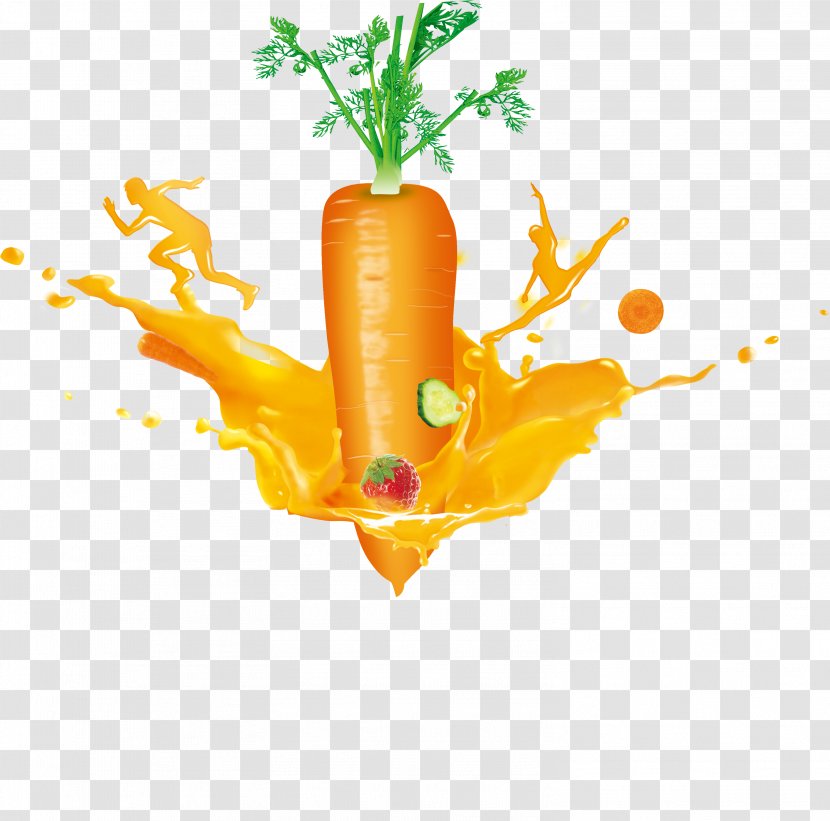 Carrot Juice Vegetable - Tree - Creative Transparent PNG