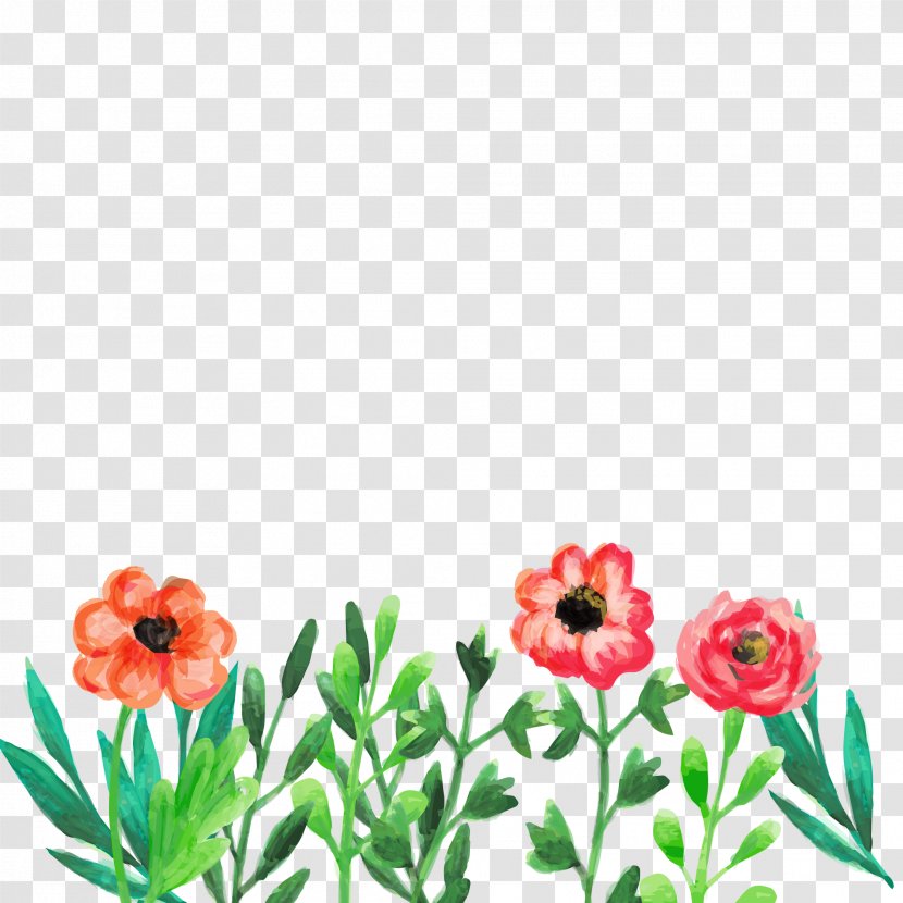 Illustration - Flower Arranging - Hand Painted Design Elements Transparent PNG