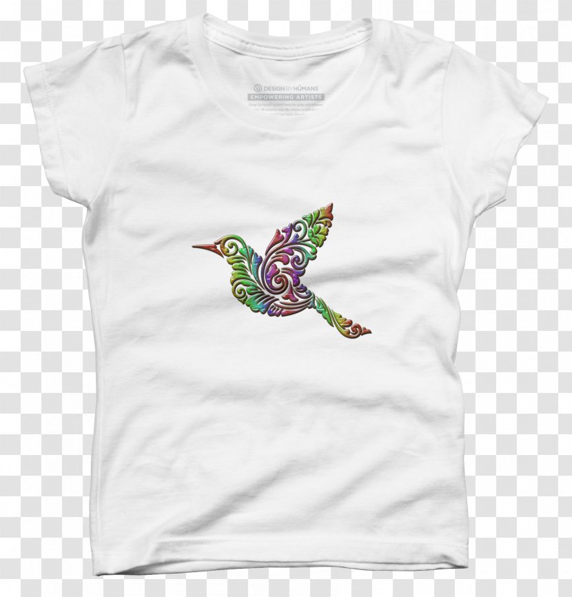 T-shirt Design By Humans Sleeve Purple Neck - Decorative Pattern Transparent PNG