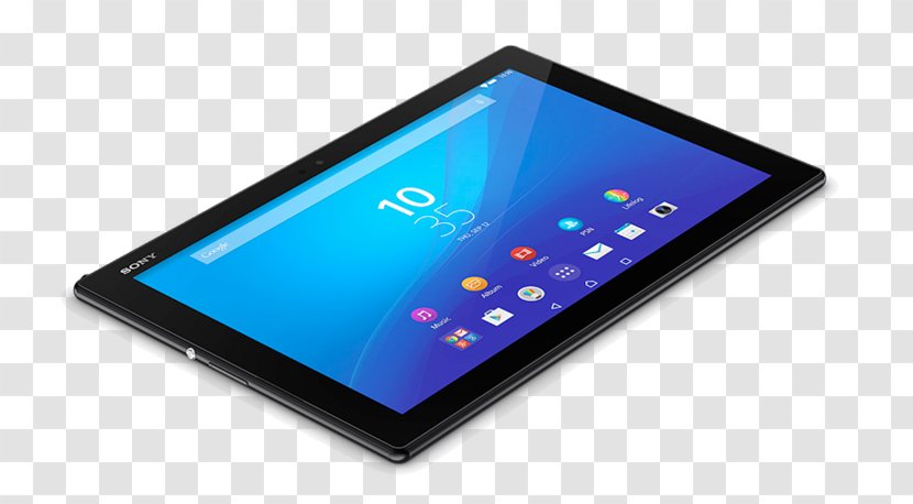 Sony Xperia Z4 Tablet Z3+ Mobile World Congress Play - Display Device - Android Transparent PNG