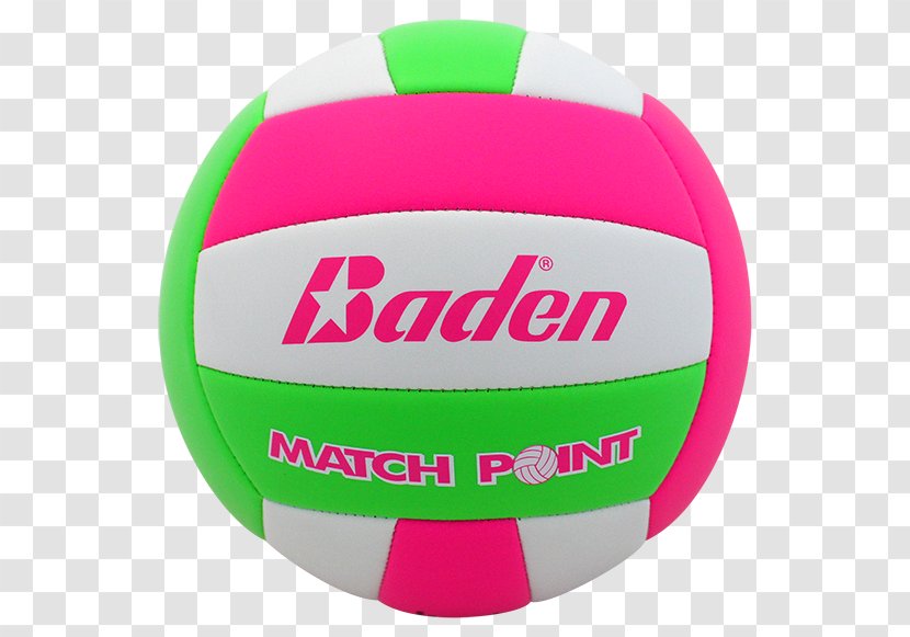 Baden MatchPoint Volleyball Green White - Pink Transparent PNG