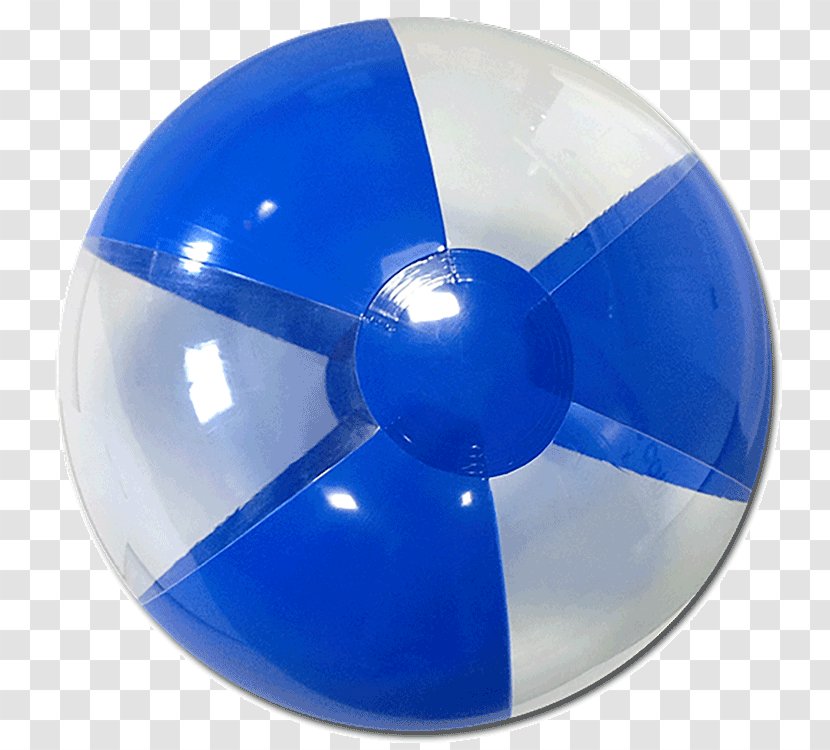 Beach Ball Plastic Blue - Polyvinyl Chloride Transparent PNG