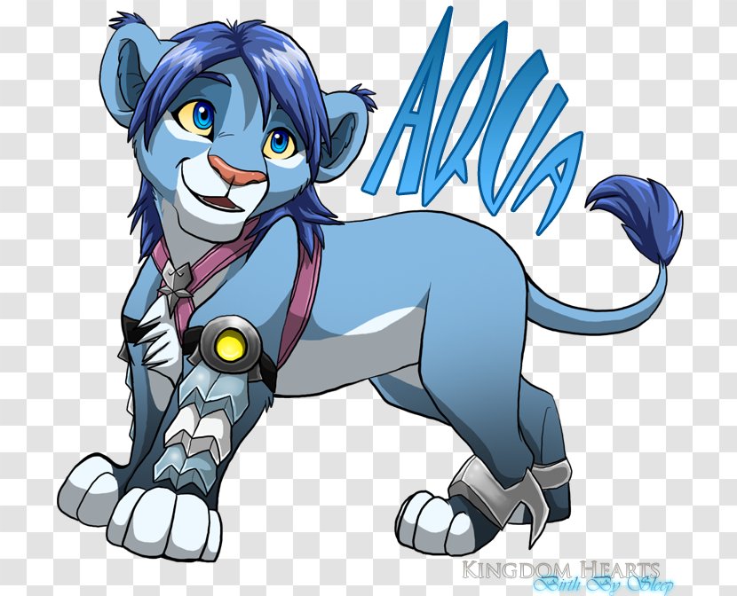 Kingdom Hearts Birth By Sleep III Aqua - Cartoon - Lion Cub Transparent PNG