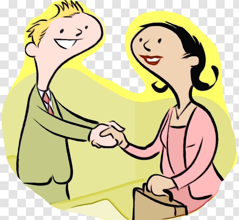 Clip Art Cartoon Meeting Businessperson - Hand - Mother Transparent PNG