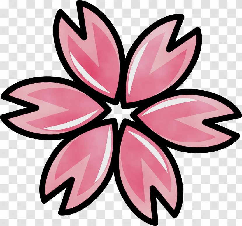 Pink Petal Clip Art Leaf Plant - Paint - Magenta Flower Transparent PNG