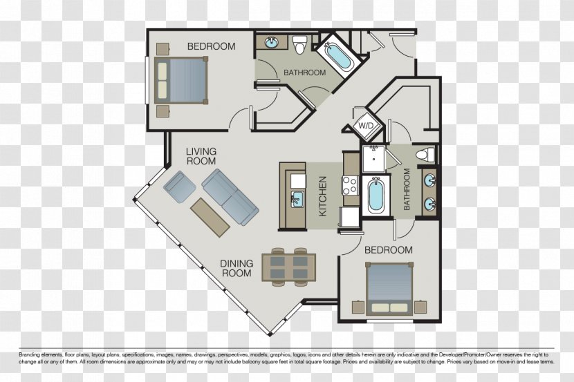 3D Floor Plan House - Silhouette Transparent PNG
