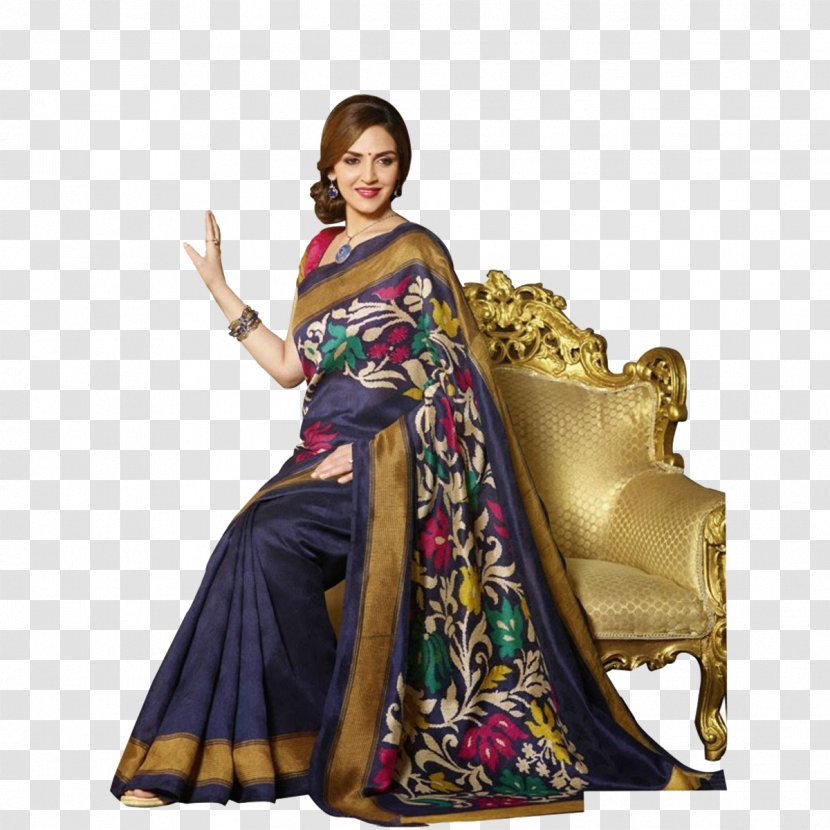 Bhagalpuri Silk Bhagalpur Sari Craftsvilla - Saree Transparent PNG