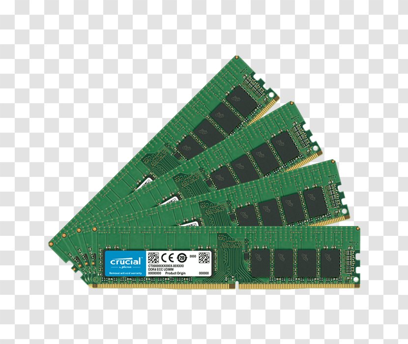 DDR4 SDRAM ECC Memory DIMM Registered - Network Interface Controller - Ddr4 Sdram Transparent PNG