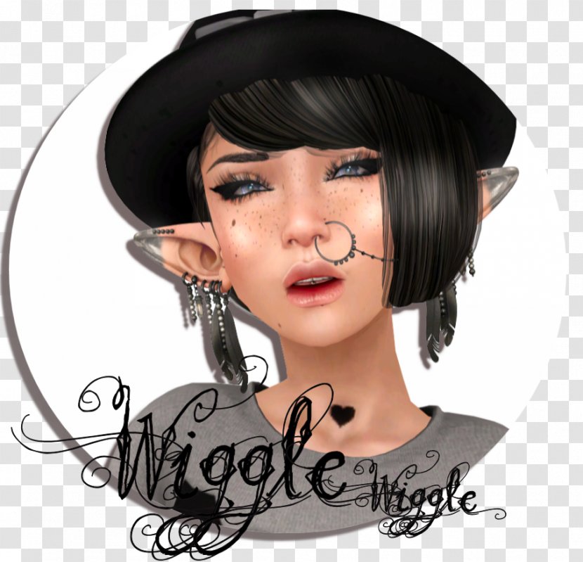 Hat Eyebrow Hair Coloring Wig Transparent PNG