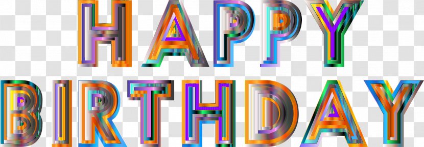 Happy Birthday Happy! Clip Art - Typography Transparent PNG