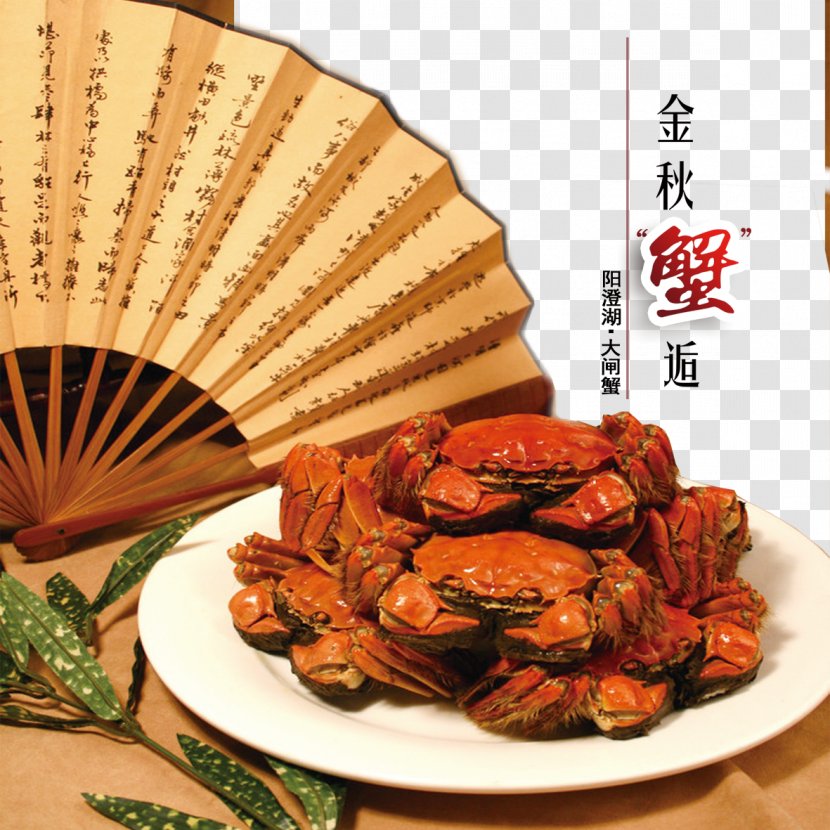 Yangcheng Lake Chinese Mitten Crab Tsukudani Shanghai Cuisine - Meat - Dishes Transparent PNG