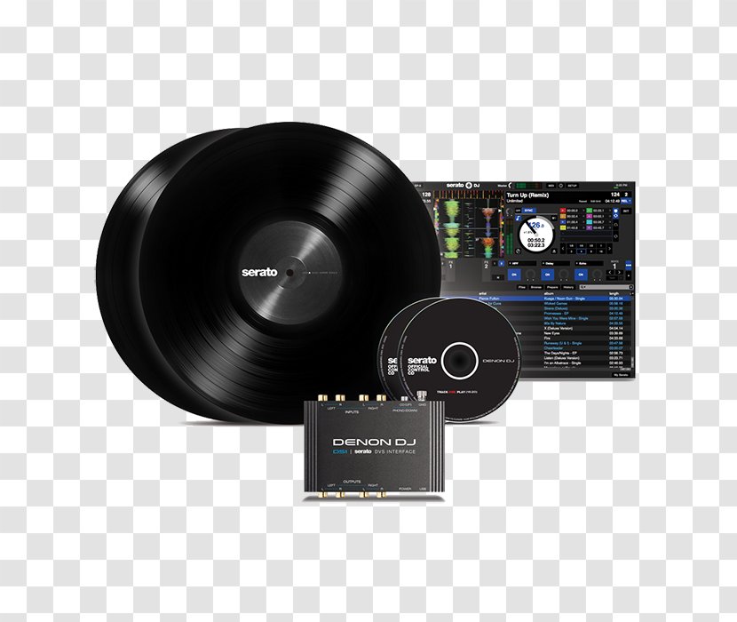Vinyl Emulation Software Denon DS1 Audio Disc Jockey DJ Controller - Serato Research - Ds1 Transparent PNG
