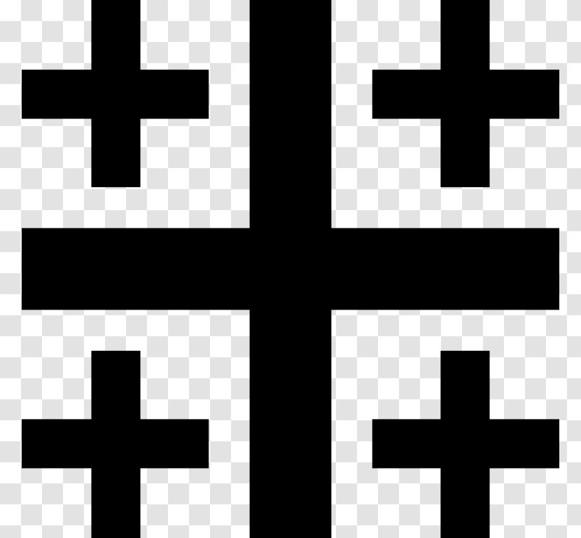 Kingdom Of Jerusalem Crusades Cross Symbol - Logo Transparent PNG