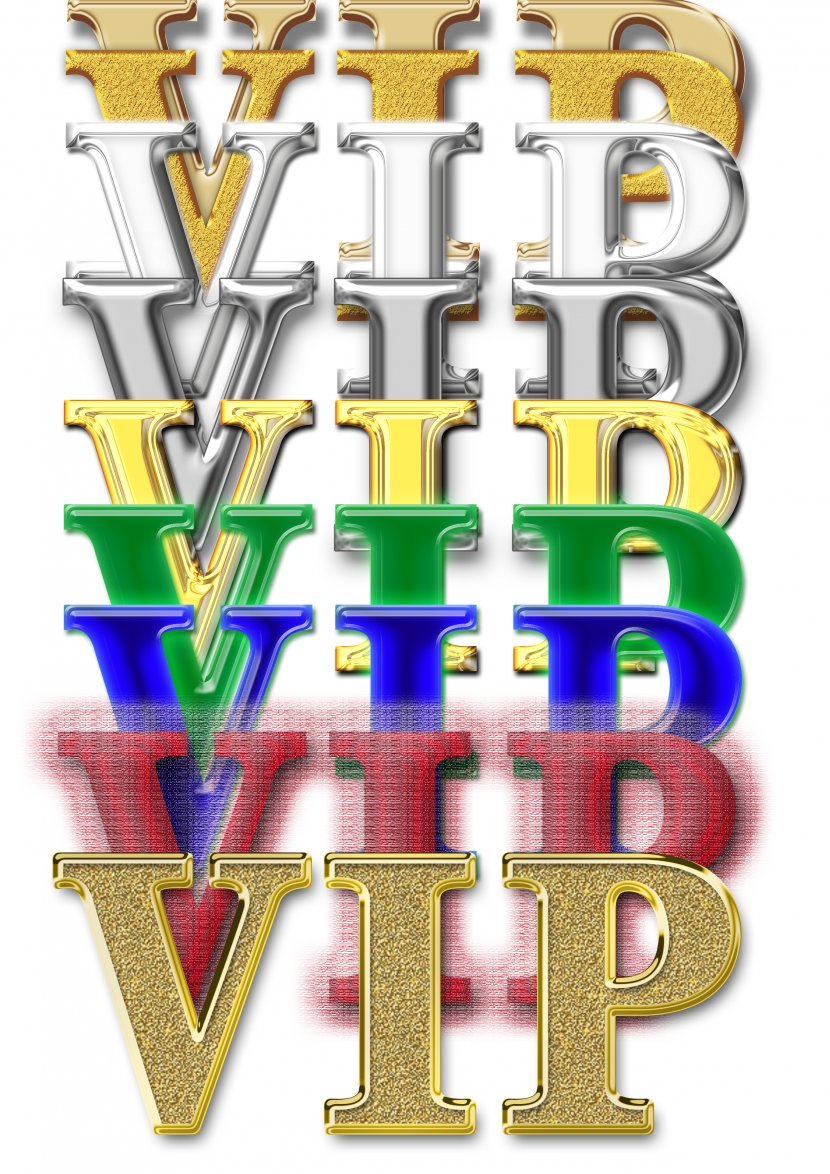 Business VIP Font Design - Typeface - Typography Transparent PNG