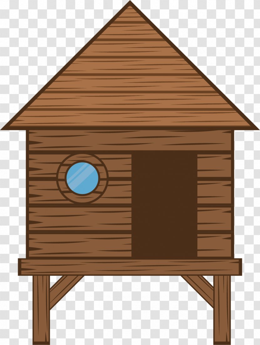 Log Cabin Cartoon - Home - Simple Transparent PNG