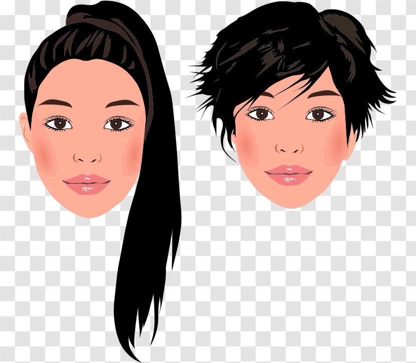 Drawing Face Hair Clip Art - Cartoon - Family Clipart Transparent PNG