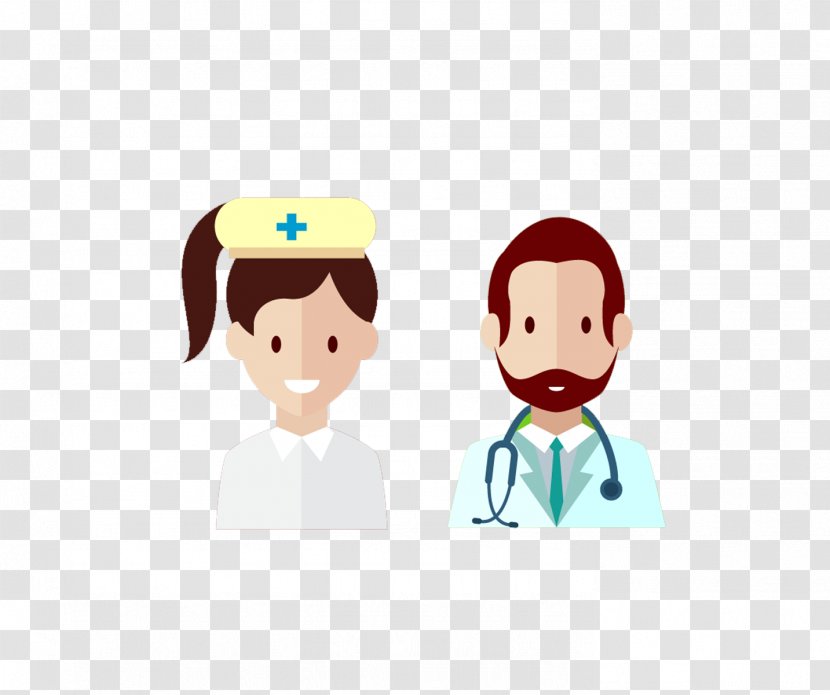 Nurse Physician Cartoon - Flower - Doctors And Nurses Transparent PNG