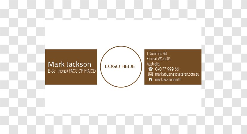 Brand Logo Font - Modern Business Cards Design Transparent PNG