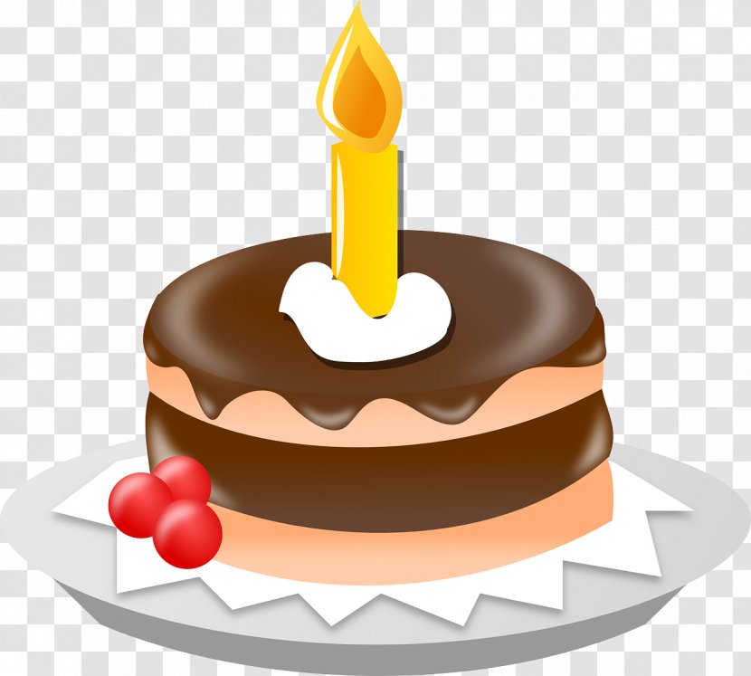 Birthday Cake Tart Chocolate Cupcake Clip Art - Sachertorte Transparent PNG