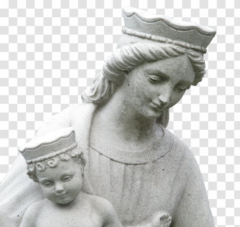 Assumption Of Mary Statue Religion Sculpture - Matha Transparent PNG