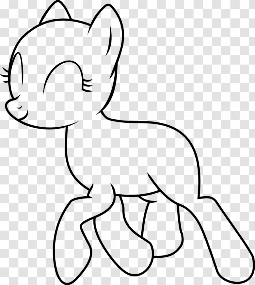 My Little Pony Whiskers Coloring Book Drawing - Silhouette Transparent PNG