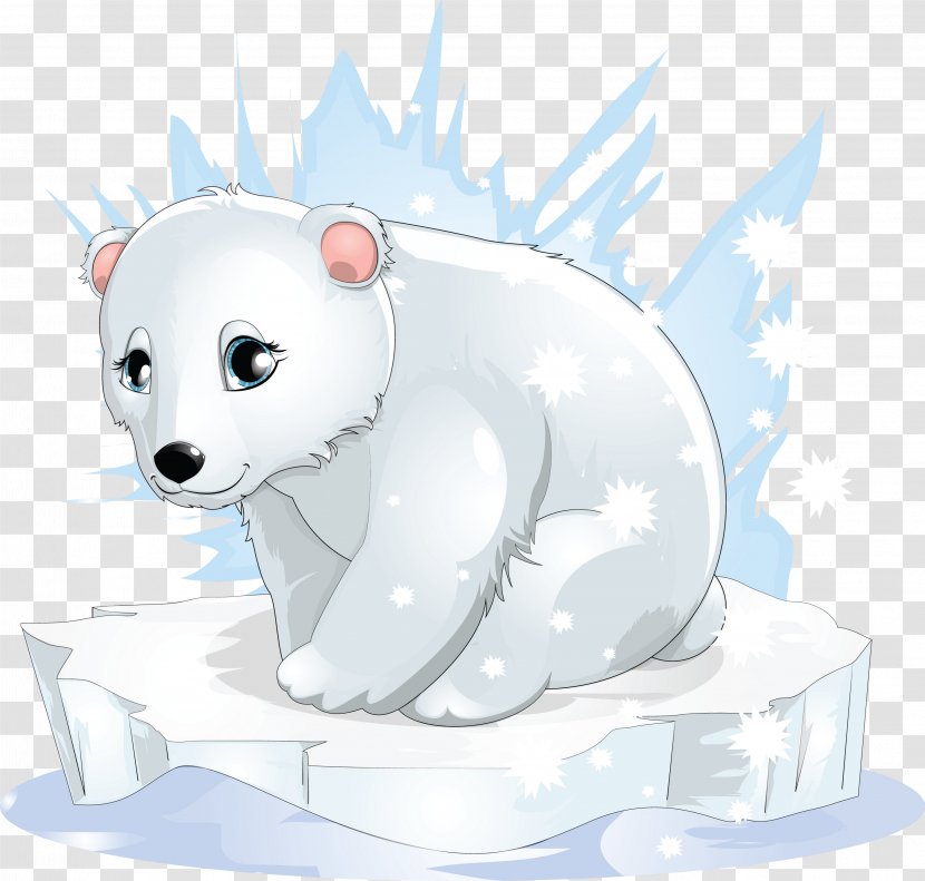 Polar Bear Cartoon Clip Art - Silhouette Transparent PNG