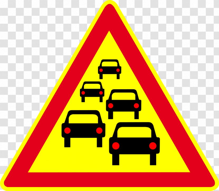 Traffic Sign Danger Road In France Panneau De Signalisation Routière Temporaire En Signs - Sticker Transparent PNG