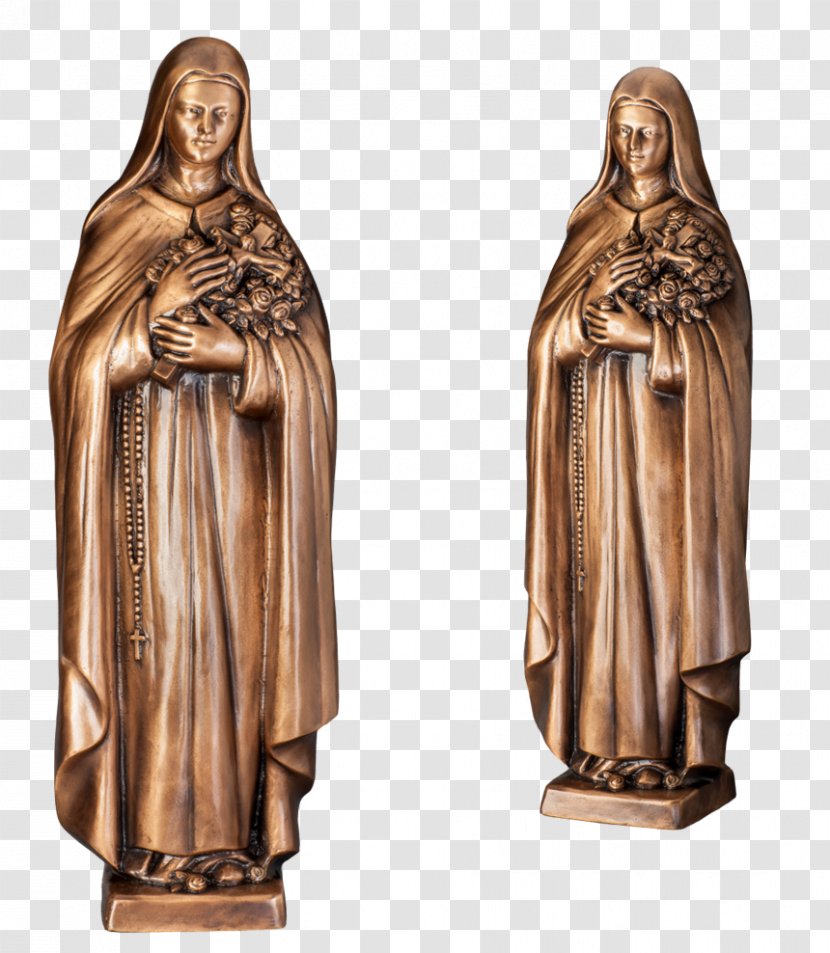 Classical Sculpture Statue Bronze - Sainte Therese De Lisieux Transparent PNG