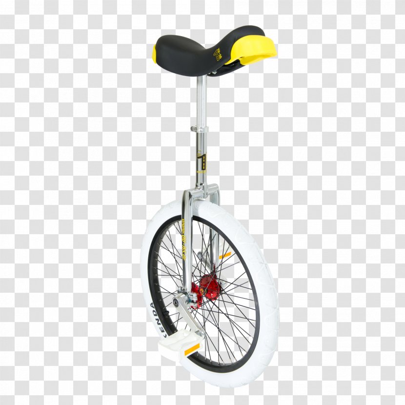 20 QU-AX 'Profi' Unicycle Qu-Ax Profi Isis Blk Alu Rim, Tyres Yellow Monocycle Muni 19 Noir By Luxus - Bicycle Transparent PNG