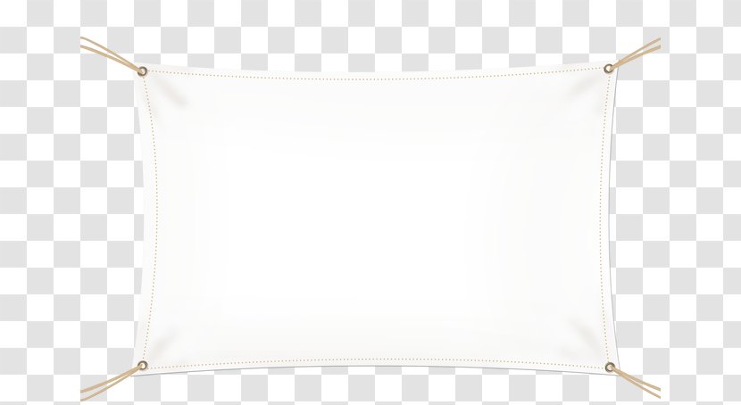 Pillow White Rectangle - Linens - Stretching Copywriting Background Transparent PNG