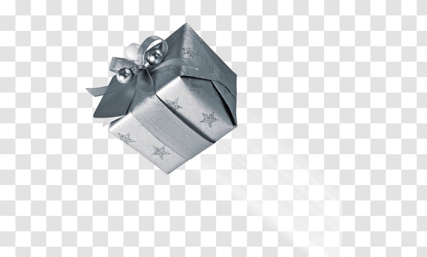 Silver Gift Ribbon - Creative Transparent PNG