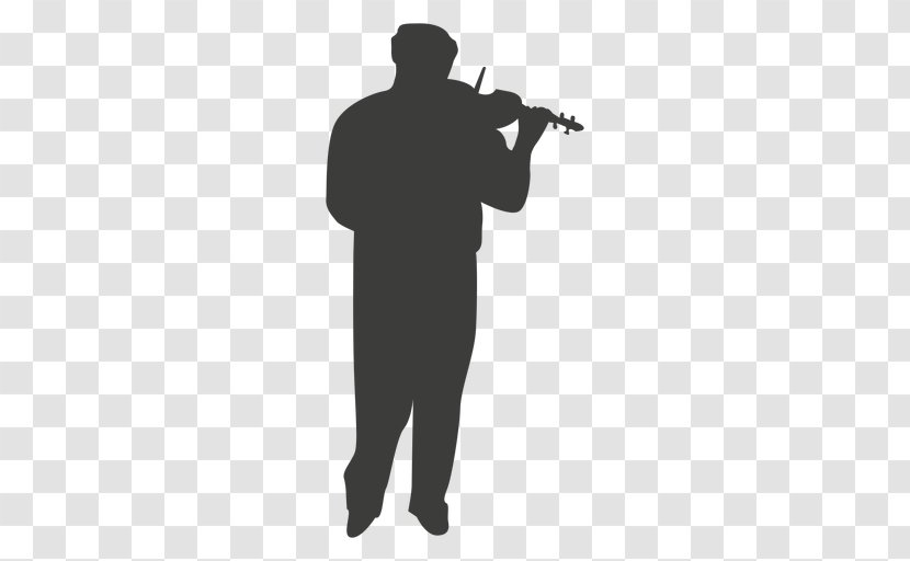 Silhouette Musician - Tree Transparent PNG