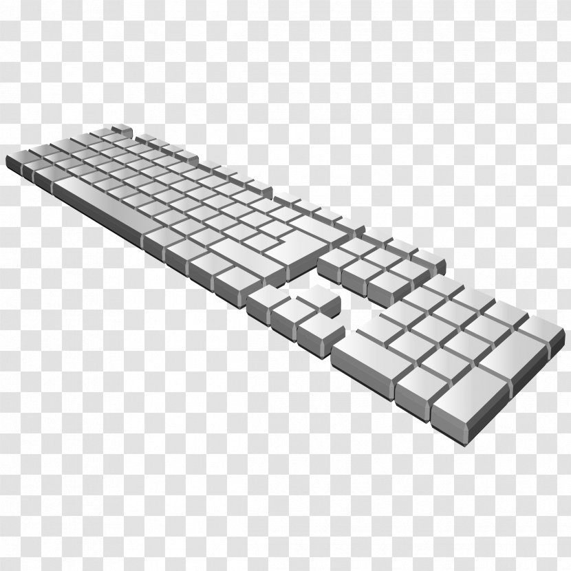 Computer Keyboard Typing Clip Art - Laptop Part Transparent PNG