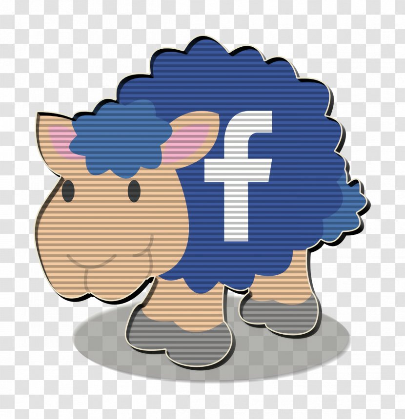 Facebook Icon Sheep Social Network - Cartoon - Animation Transparent PNG