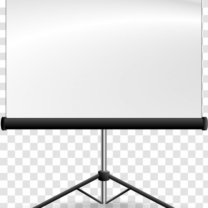 Table Cartoon - Tripod Flat Panel Display Transparent PNG