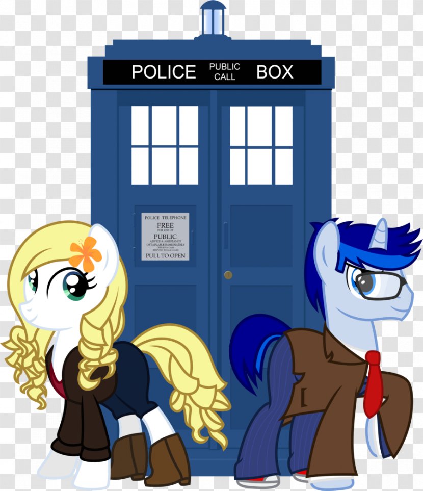 The Doctor TARDIS Clip Art Silhouette Television - Cartoon Transparent PNG