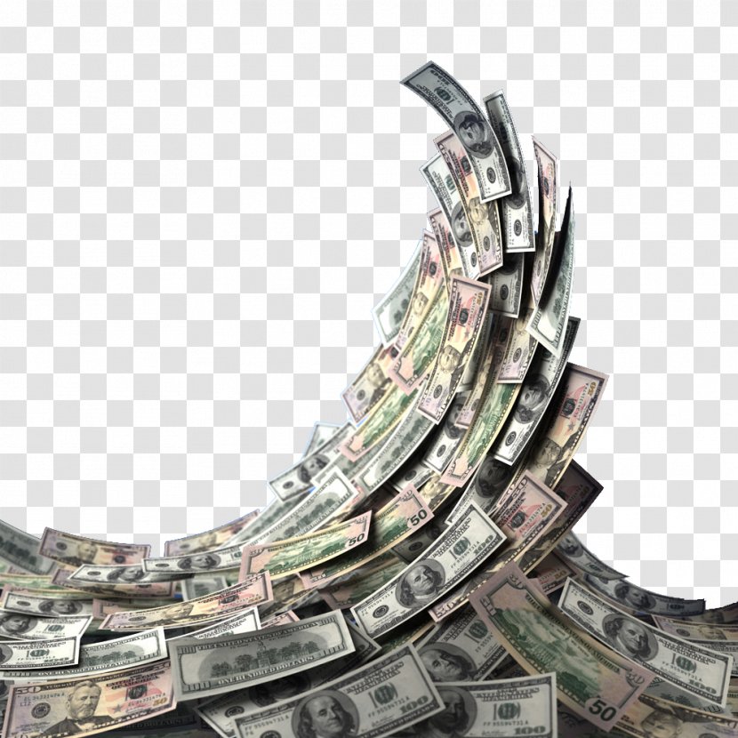 United States One-dollar Bill One Hundred-dollar Dollar Money Stock Photography - Banco De Imagens - Wave Transparent PNG