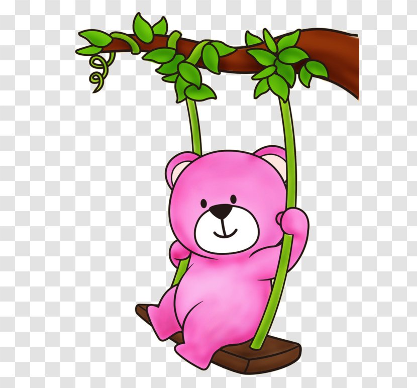 Bear Winnie The Pooh - Heart - Swing Transparent PNG