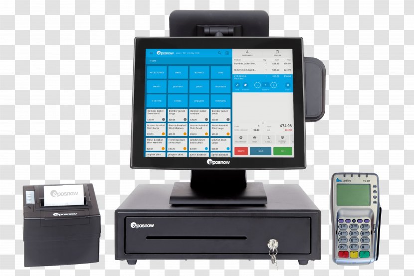 Point Of Sale Epos Now Cash Register Sales Retail - Display Device - Business Transparent PNG