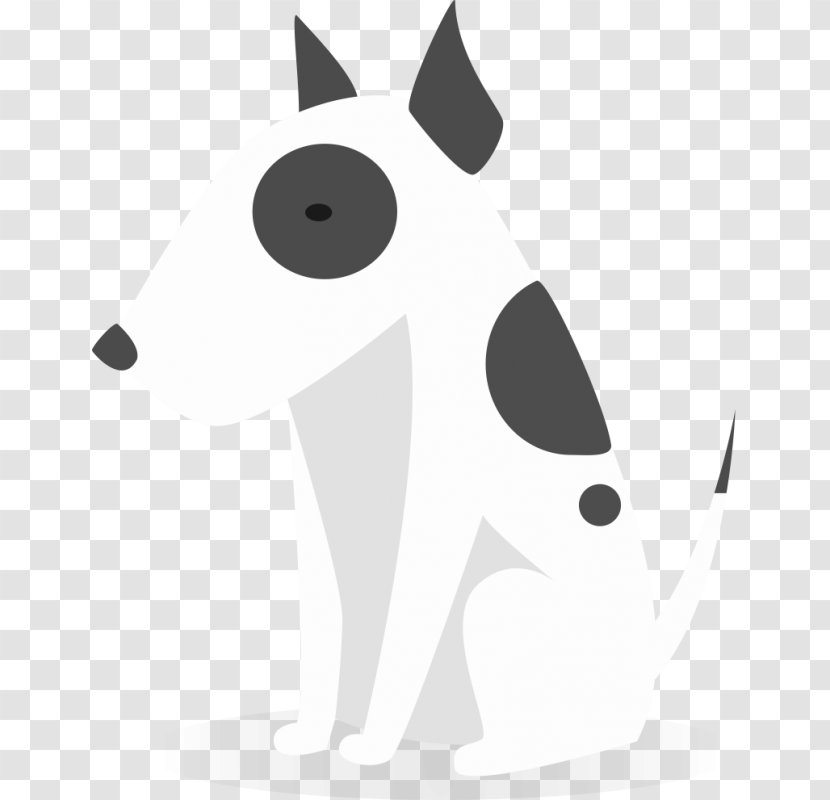 Canidae Dog Puppy Black And White - Nose Transparent PNG