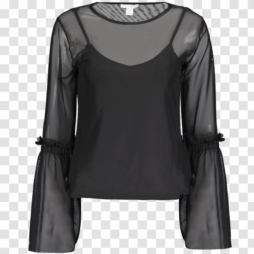 Blouse Shoulder Sleeve Black M - Teller Transparent PNG