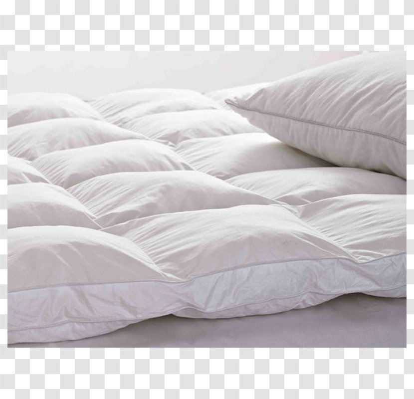 Mattress Pads Bed Frame Sheets Pillow - Linens - Goose Down Transparent PNG
