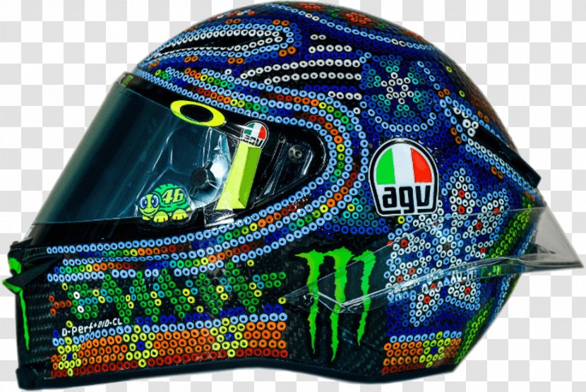 2018 MotoGP Season Motorcycle Helmets Movistar Yamaha Sepang District AGV - Personal Protective Equipment - Valentino Rossi Transparent PNG