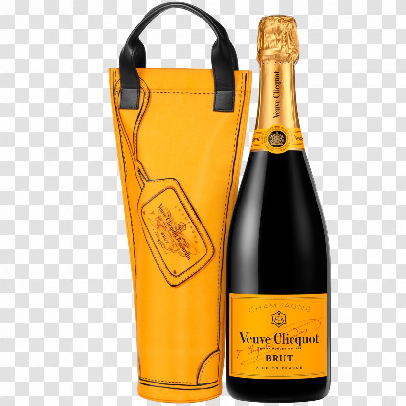 Veuve Clicquot Champagne Brut Wine NV X 1 - Beer Bottle Transparent PNG