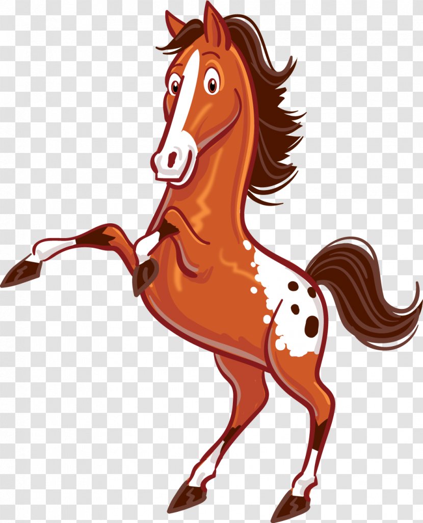 Mustang Stallion Pony Foal Clip Art - Tail Transparent PNG