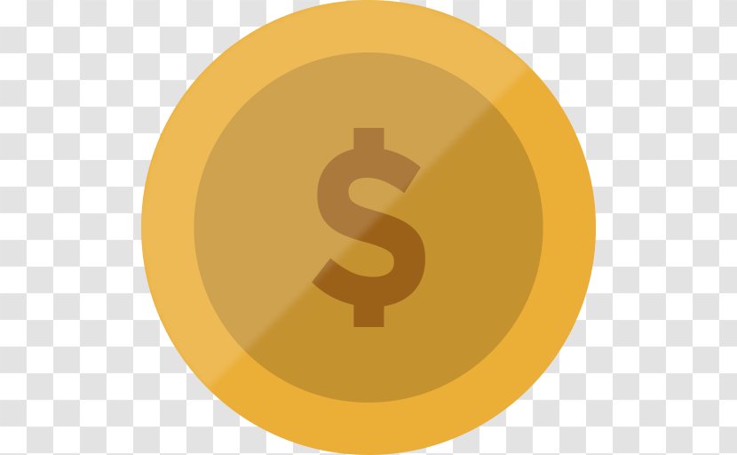 Coin Money ICO Icon - Orange - Image Transparent PNG