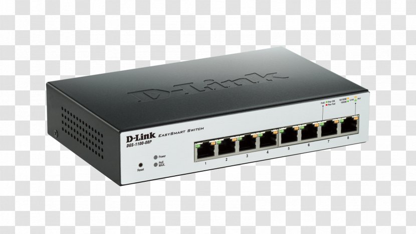 Power Over Ethernet Gigabit Network Switch Port D-Link - Dlink - Electronic Component Transparent PNG