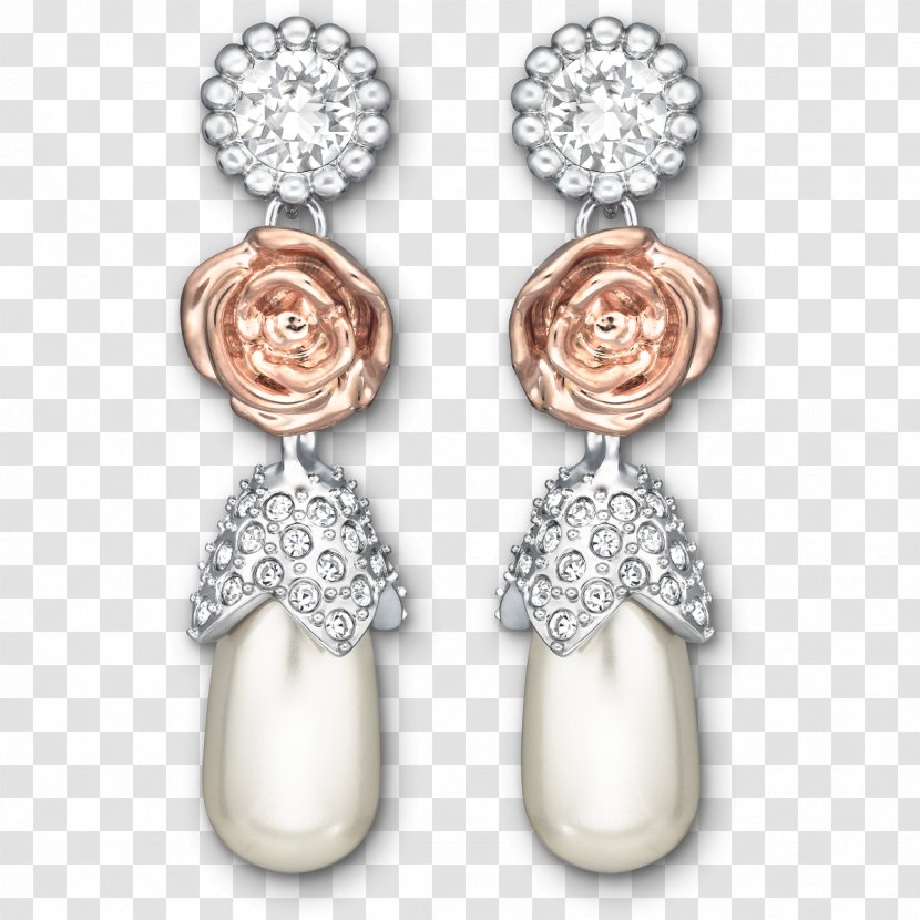 Earring Pearl Jewellery Gold Swarovski AG - Ag - Pearls Transparent PNG