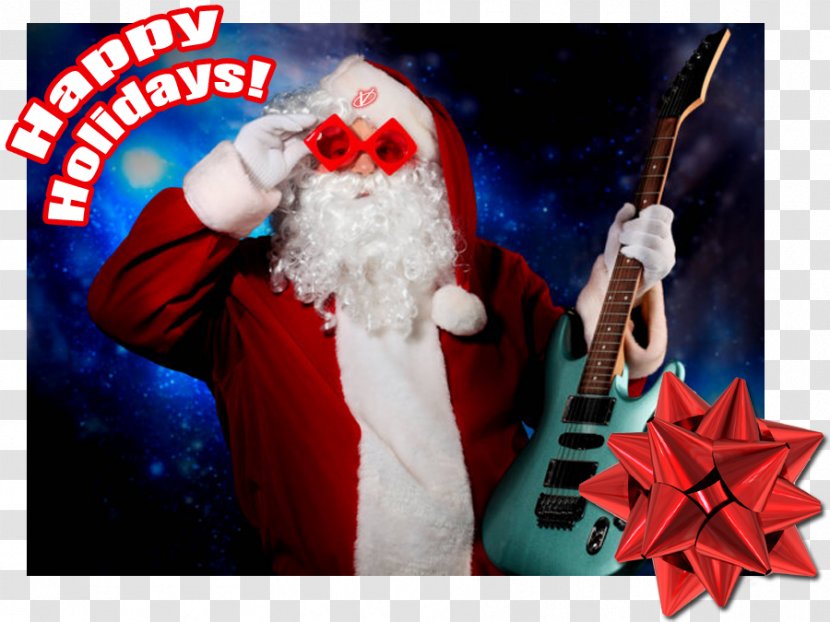 Santa Claus Rudolph Have Yourself A Heavy Metal Christmas - Flower Transparent PNG